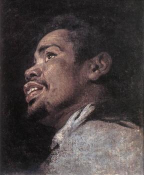 Gaspard De Crayer : Head Study Of A Young Moor